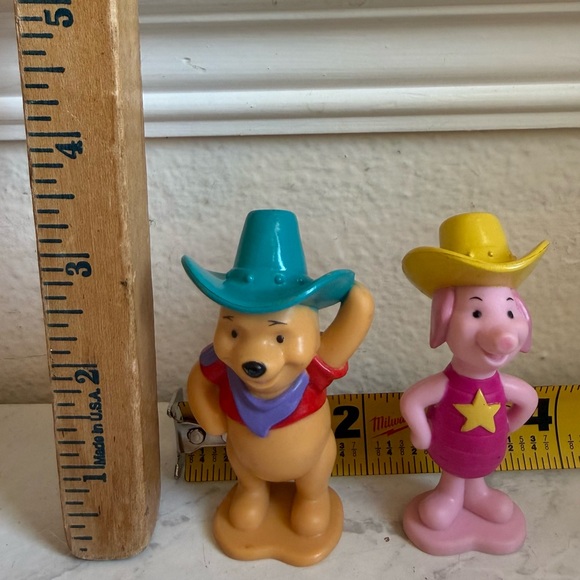 Winnie-the-Pooh Other - Cowboy VTG Winnie the Pooh and Piglet Toy Set